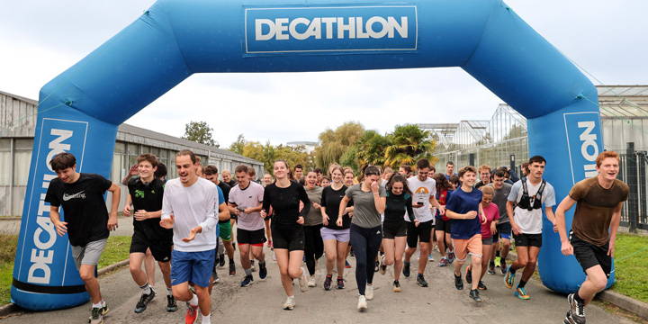 Course Octobre Rose sur le campus d'Angers